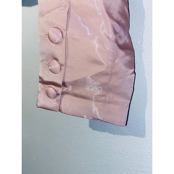 NBD Harmony Mauve Pink Cropped Ripstop Blazer Large New Womens Jacket - Picture 7 of 10